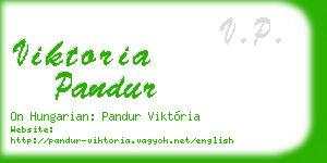 viktoria pandur business card
