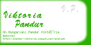 viktoria pandur business card